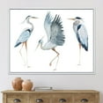 thumbnail image 3 of Designart Heron Birds II FLOAT FRAME WALL ART, 3 of 4