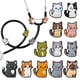 thumbnail image 1 of 24 piezas de adornos para lápices con forma de gato, de silicona., 1 of 6