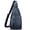 Blue, variant on Genuine Leather Sling Bag for Women Men Retro Sling Backpack Purse Crossbody Bag