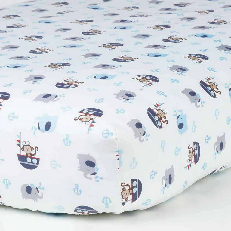 Garanimals Boating Buddies Crib Bedding Set 3 Piece Walmart