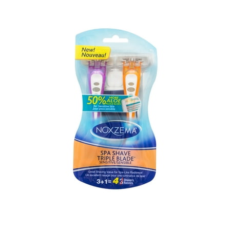 Noxzema® Spa Shave Triple-Blade™ Disposable Razors, 4 ct.