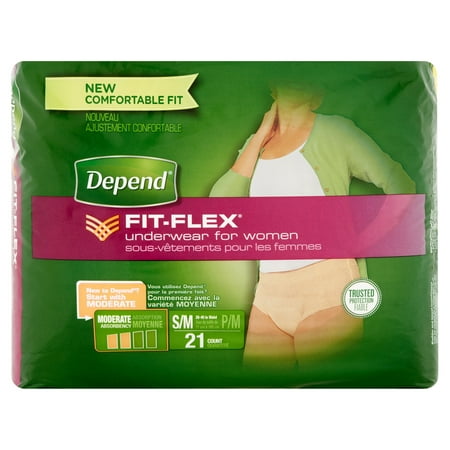 Depend FIT-FLEX Incontinence Underwear for Women, Moderate Absorbency ...