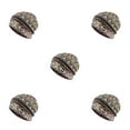 thumbnail image 3 of Transemion Tuque Décontractée Hijab Musulman Imprimé Floral Turban Coloré Protection des Oreilles Ajustable Bonnet de Sommeil pour Femmes Coiffage Bonnet Losange Jaune Ensemble de 5, 3 of 6