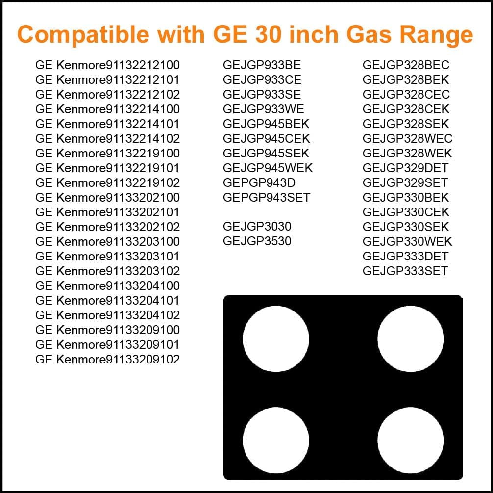 FanXm GE 30 Inch Gas Range Protector