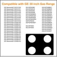FanXm GE 30 inch Gas Range Protectors Non Stick Stove Protector for