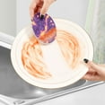 thumbnail image 5 of 3 Packs Of Wood Pulp Cotton Dishwashing Sponge 3.54x2.56 Inch Dishwashing Sponge Household Cleaning Sponge Kitchen Utensils Clean Use Purple Lava Pattern Seamless, 5 of 7