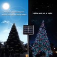 thumbnail image 4 of Guirnaldas de luces solares para exteriores, luces navideñas impermeables, modos de iluminación de lámparas decorativas para jardín, patio, cerca, cumpleaños, 4 of 5