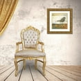 thumbnail image 3 of Pinto, Patricia 12x12 Gold Ornate Wood Framed with Double Matting Museum Art Print Titled - Birds on Damask II, 3 of 4