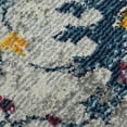 thumbnail image 3 of 5' x 7' Orange and Ivory Floral Power Loom Area Rug, 3 of 10