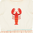 thumbnail image 4 of Inktastic Lobster Cute Ocean Creature Girls Toddler Dress, 4 of 5