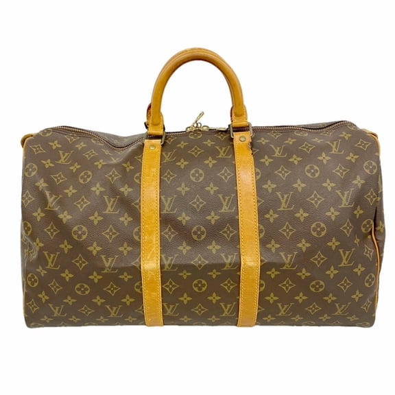 Pre-Owned Louis Vuitton Bags - Boston Monogram Keepall 50 M41426 Brown Men's & Women's