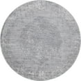 thumbnail image 2 of Rugs.com Oregon Collection Rug – 7 Ft Round Gray Low-Pile Rug Perfect For Kitchens, Dining Rooms, 2 of 8