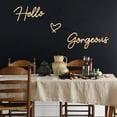 thumbnail image 2 of ESTART Hello Gorgeous Gold Metal Wall Art, Modern Farmhouse Sign for Bathroom Bedroom Decor, 2 of 9