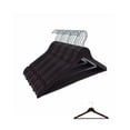 thumbnail image 1 of 20 Ganchos Para Ropa Madera Premium ZOMILUX Perchas para Pantalones con Barra Antideslizante Gancho Giratorio 360°, Caoba, 1 of 5