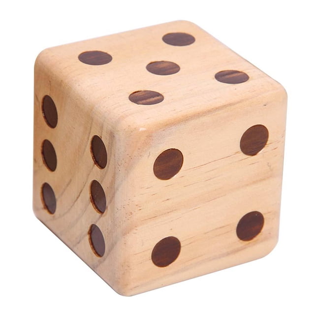 Juego De Dados Grandes De 9Cm, Juegos Divertidos Para Exteriores, Juegos De Dados De Madera Para Niños Y Adultos 1 Uds Yuarrent AP005775-00