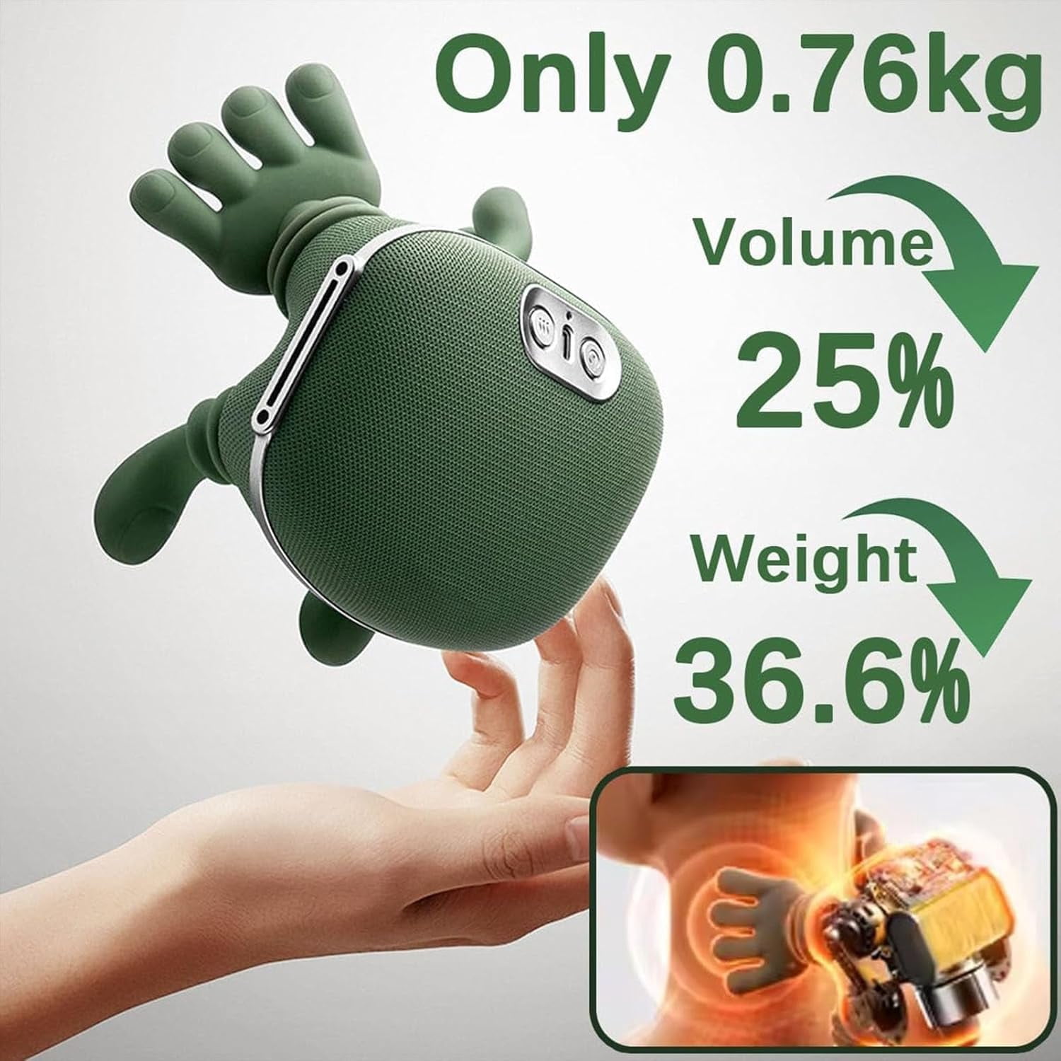 Massage Master for Shoulder,Neck Massager Pillow,with 3-Speed Adjustment,Electric Deep Tissue 3D Kneading Massage,Simulated Human Hand Cervical Trapezius Neck Massager Pillows