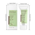 thumbnail image 3 of Centella Asiatica Protector solar calmante SPF50+ PA+++ Hidratante facial resistente al agua con efecto blanqueador Protección UV Bloqueador solar diario ligero no graso para pieles sensibles, 3 of 8