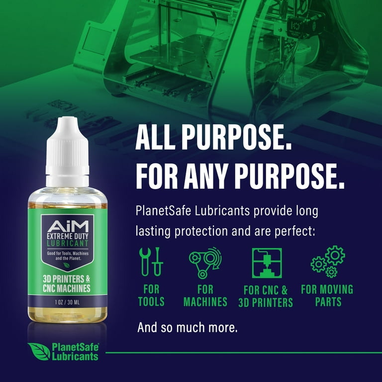 Aim Extreme Duty Lubricant | 3D Printer and CNC Machine Lubricant Oil | Specialty | 1oz Precision Tip