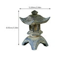 thumbnail image 2 of Vintage Pagodas Statue Garden Pagodas Figurine Garden Decoration Zen Garden Home Decor, 2 of 6