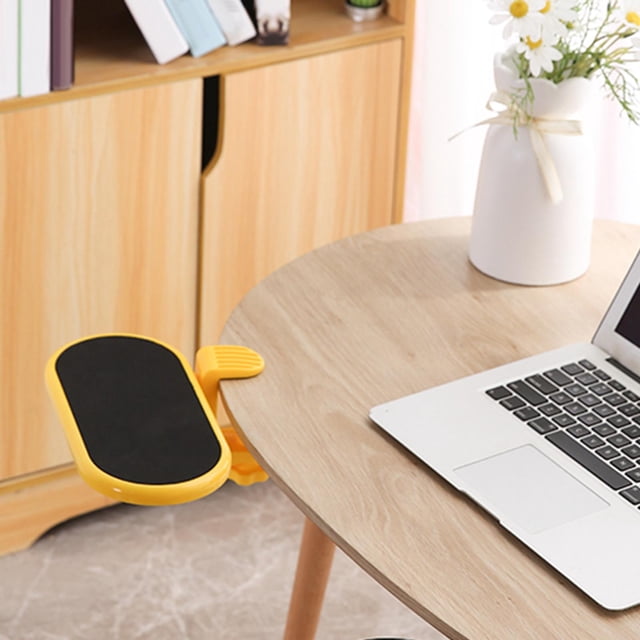 Soporte para reposabrazos de computadora Soporte de giratorio Bandeja de abrazadera Oficina Almohadil ergonómica para reposabrazos de Cojín Amarillo Yotijar Cojín para reposabrazos de computadora