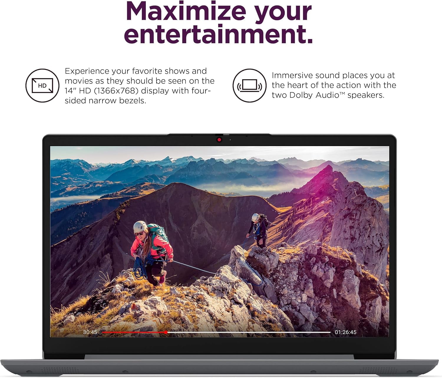Lenovo IdeaPad 1i Student Laptop, 14" Anti-Glare HD Display, Intel Dual Core Processor, 20GB RAM, 1TB SSD+128GB eMMC, Intel UHD Graphics, Wi-Fi, Windows 11 Home, with 5ave 6-In-1 Accessory Kit