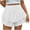 White, variant on HAiming Flowy Shorts for Women Casual Ruffle Tiered Pleated Skorts Summer Dressy High Waist Mini Tennis Skirts
