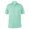 thumbnail image 1 of Monterey Club Men's Lightweight Heather Melange Jersey Golf Golf Polo Shirt #3021, 1 of 2