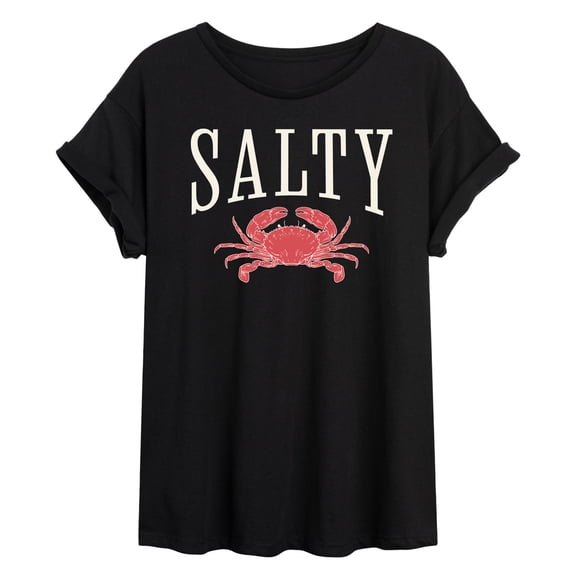 Instant Message - Salty Crab Oversized Graphic T-Shirt