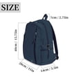 thumbnail image 2 of BadPiggies Nylon Backpack for Women Men, 20L Wear-Resistant Backpacks Casual Lightweight School Travel Daypack (Navy), 2 of 9