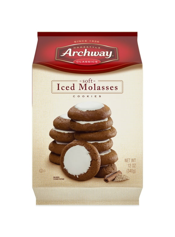Archway Cookies, Classic Soft Iced Molasses Cookies, 12 oz