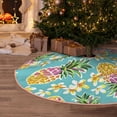thumbnail image 5 of Sikiie Cute Pineapples Nativity Christmas Tree Skirt, Jesus Christian Winter Holiday Tree Mat Decoration(30-48IN)48", 5 of 6