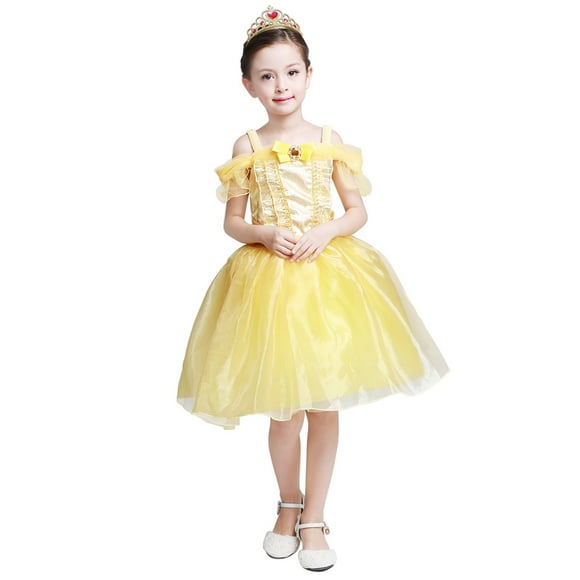 Belle Robe Filles Costume de Princesse Robe de Fête Déguisement