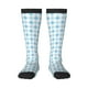 thumbnail image 1 of Balery Blue and White Squares Calcetines novedosos Calcetines deportivos Calcetines hasta la rodilla Calcetines de algodón Calcetines originales y geniales, 1 of 6