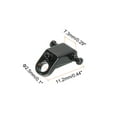 thumbnail image 2 of Unique Bargains Guitare Métal Rouleau String Arbre Retenue Cordes Guides Noir pour Guitare Électrique Basse avec Vis, 2 of 5