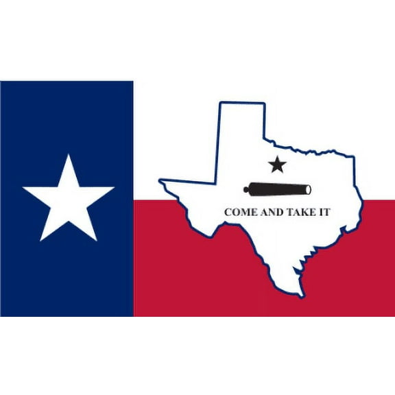 Texas Map  Gonzales 3'X5' Flag ROUGH TEX® 100D