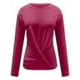 thumbnail image 6 of Patlollav Womens Fall Winter T-Shirts Long Sleeve Tunic Tops Front Crewneck Blouse, 6 of 6