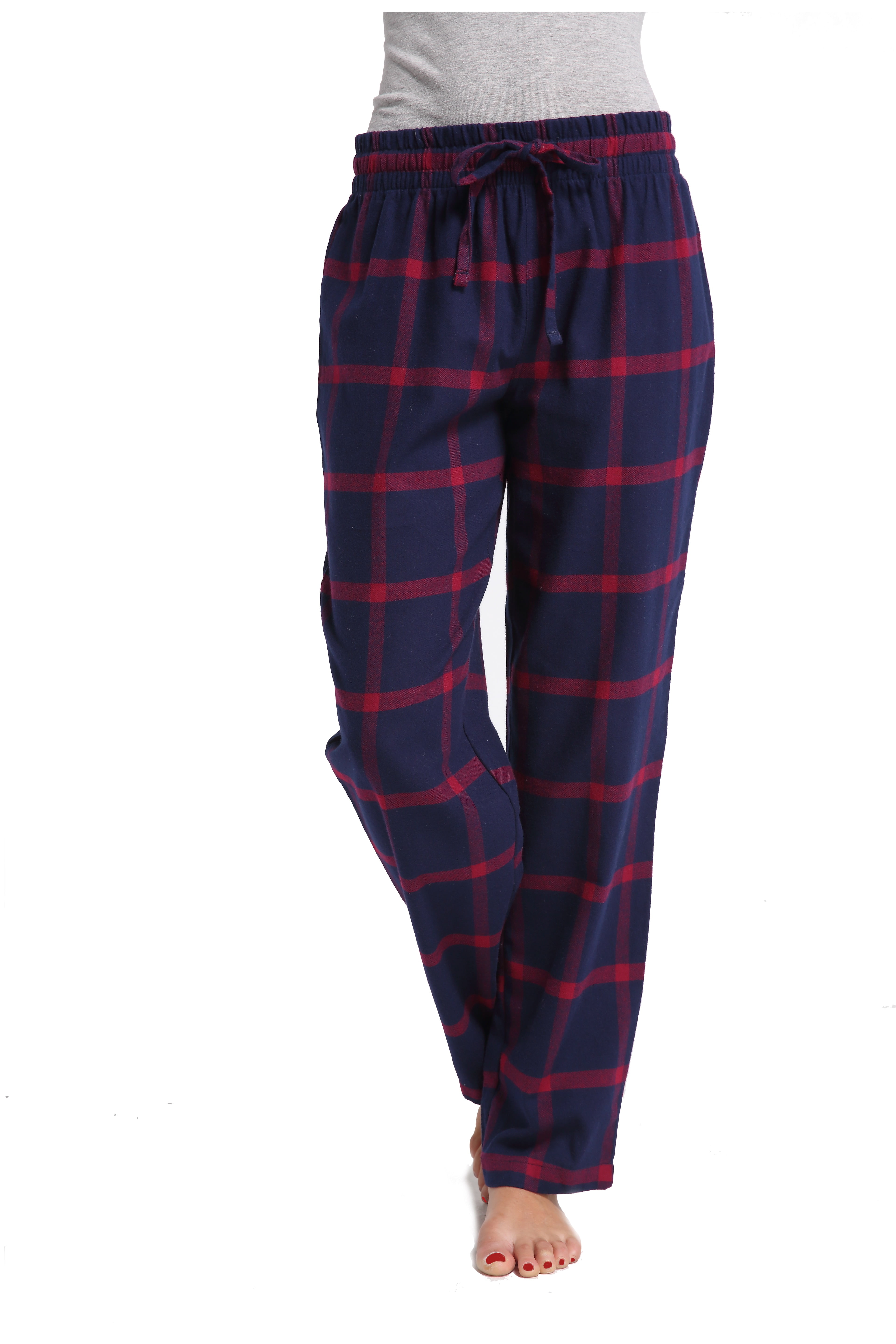 CYZ Women's 100 Cotton Super Soft Flannel Plaid Pajama/Louge Pants