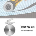 thumbnail image 5 of 60mm Rotary Cutter Blades 10 Pack Replacement Blades Fits Fiskars, OLFA for Quilting Scrapbooking Sewing Arts & Crafts Sharp and Durable Cutter Blade, 5 of 7