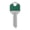 Green, variant on Hillman 5938030 Colorplus House & Office Blank Single Sided Universal Key - Blue, Pack of 5