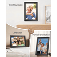 thumbnail image 6 of FRAMEO 10.1" WiFi Digital Picture Frame, HD IPS Touch Screen 1280x800, Frameo App, Auto-Rotate, Wall Mountable, Black Frame, 6 of 7