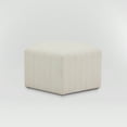 thumbnail image 4 of Lifestyle Solutions Gentry Pentagonal Ottoman, Snow White Fabric, 4 of 6
