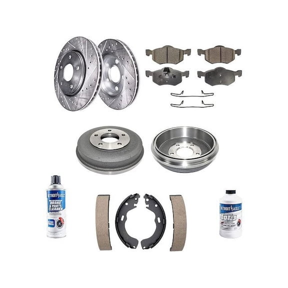 Front and Rear Brake Pad and Rotor Kit - Compatible with 2001 - 2006 Mazda Tribute 2002 2003 2004 2005
