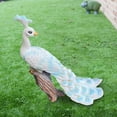 thumbnail image 3 of yotijay Peacock Sculpture ,Peacock Statue, Peacock Ornament, Peacock Figurine for Indoor White, 3 of 5