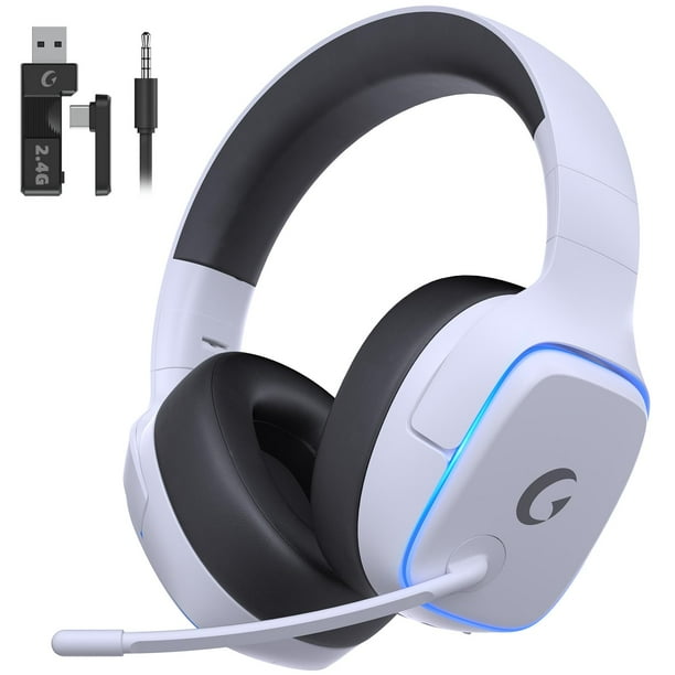 Auriculares inalámbricos para juegos Gvyugke 2.4 GHz para PS5, PS4, PC, Switch