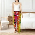 thumbnail image 6 of Lsque Colorful Tie Dye Stained Glass 1 Print Women's Pajama Pants, Lounge Pant - Comfortable Home Wear,Elastic Waistband, Stylish Design-XX-Large, 6 of 9