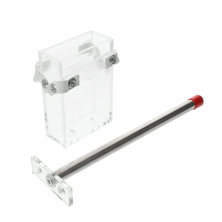 HOMEMAXS 1 Set Reusable Clear Rice Brick Packing Bag Mold with Bag Holding Rod for Rice Bag Manufacturing and Sample Bag Production