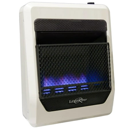 Lost River Natural Gas Ventless Blue Flame Gas Space Heater - 20,000 BTU, Model# (Best Gas Log Heater Reviews)