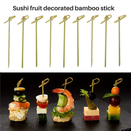 

500Pack Bamboo Picks Toothpicks Bamboo Skewers Toothpicks for Appetizers 4 Inch
