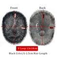 thumbnail image 7 of Biological Scalp Man Toupee PU Hair Replacement Invisible Skin Human Hair System for Men Bald Head Exclusive 1cm Hair length Crew Cut Style (13x18cm(5x7in)), 7 of 7