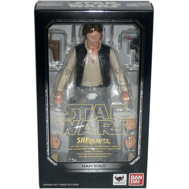 Bandai S.H.Figuarts Han Solo (Il Risveglio Della Forza) Action Figure | Star Wars, 15+ Anni, Include Blaster E Accessori, ABS/PVC Dipinto - 2